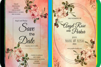 designs invitation, wedding cards, poster, banner, flyer, billboard
