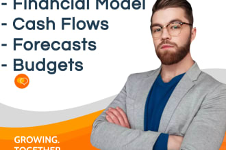 provide excel financial projections, forecast and cashflows