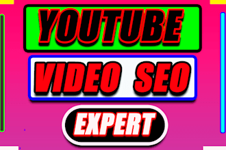 do youtube channel and video SEO for top ranking on the search result