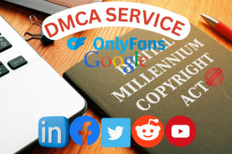 send dmca take down notices to remove copyright, leaked and illegal content