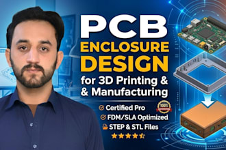design pcb enclosure for 3d printing and manufacturing