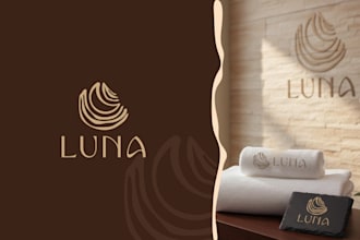 design a unique chic boho hand drawn luxurious logo for your brand or business