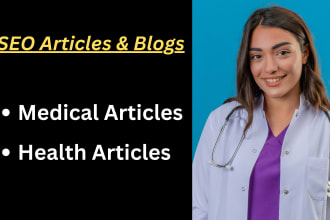medical articles, health and fitness blogs as a doctor