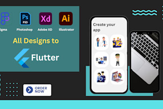 convert your figma designs into flutter app