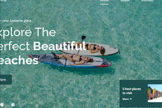 develop responsive website with html css and js