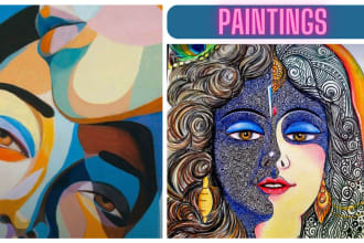 make new and creative paintings for social media