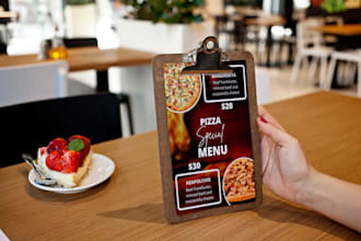design menu and catalog design services for your restaurant