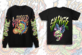 design t shirt for a band and merch