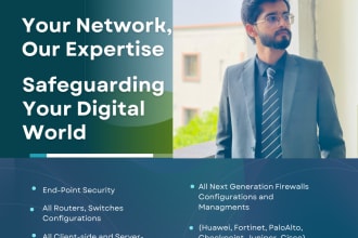 do network administration and firewall security