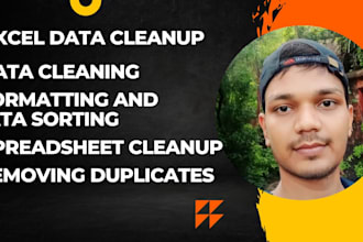 do excel data cleaning and clean data spreadsheets