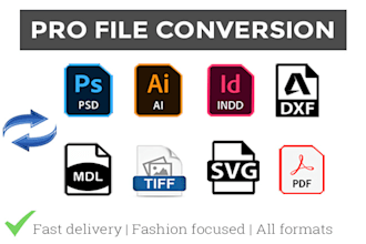 convert dxf, ai, PSD, indesign and fashion files to any format