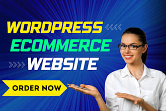 build wordpress ecommerce website or woocommerce online store shop