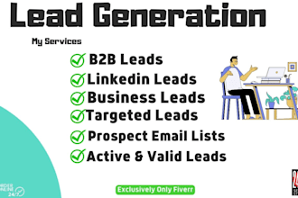 do qualified b2b email lead generation and prospect list building