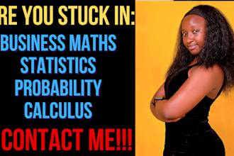 help in business statistics, maths, and probability