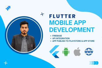 provide expert flutter mobile app development for android and ios