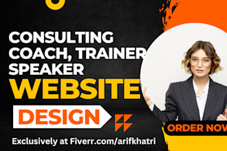 create coaching, consulting, speaker, leader trainer website