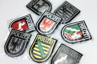 custom design professional pvc rubber patches