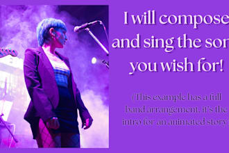 compose and sing the song you wish for