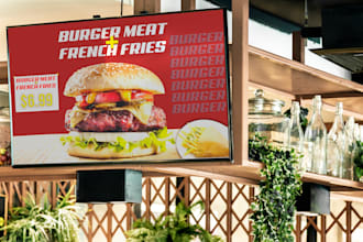 do modern restaurant menu, food menu, flyer or brochure