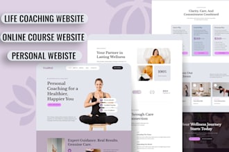 life coaching website coaching website online course wordpress website