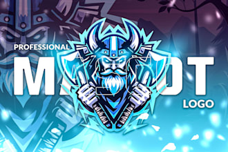 design professional mascot logo design for gaming