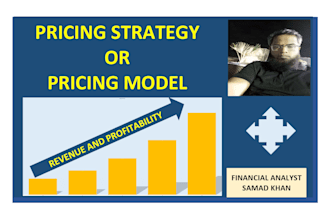 prepare customized pricing strategy or pricing model