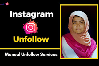 unfollow instagram following and remove bot fake followers