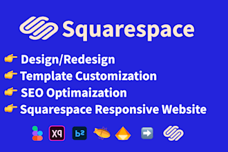 create design and redesign squarespace website