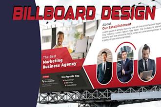 design yard sign, car magnet, poster, retractable banners, billboard in 8 hours
