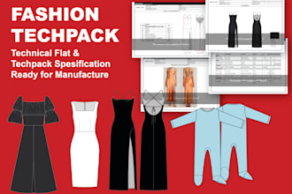 make comprehensive tech packs for manufacturers