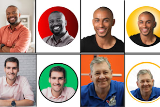 create professional profile picture for social media linkedin instagram youtube