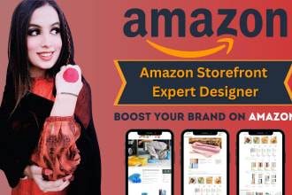 create professional amazon storefront, amazon brand store or amazon store design