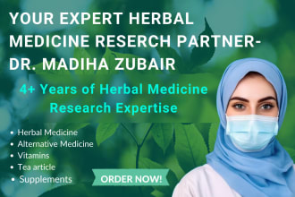write informative herbal medicine articles