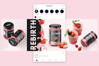 design branded instagram posts and carousels
