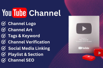 create and setup your new youtube channel with SEO