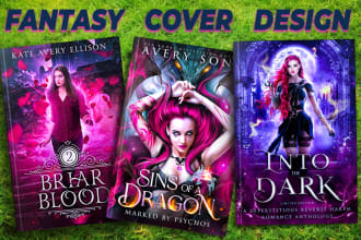 design fantasy book cover in just 2hrs