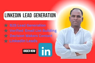 linkedin lead generation, b2b leads, email finding  research