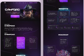 create figma website design for blockchain and crypto ui