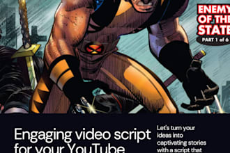 write audio video scripts and stories