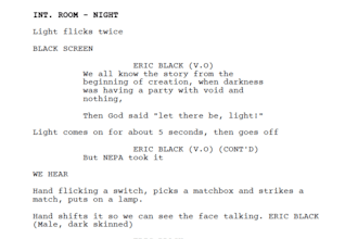 write a script for you