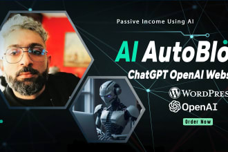 build ai auto blogging wordpress site by chatgpt openai in your niche