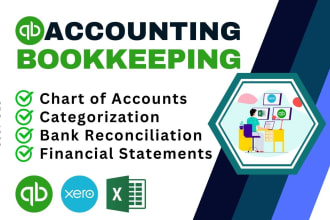 setup and do your bookkeeping in quickbooks online and xero