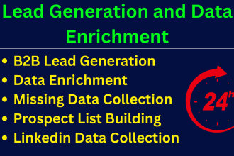 do targeted lead generation, data enrichment and prospect list building