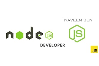 be your node js developer for developing apis and backend