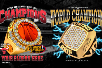 create nba championship ring t shirt or anything you want