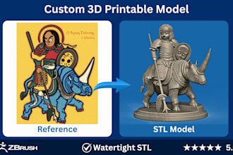 create custom 3d printable miniatures and sculptures