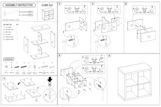 create assembly instructions for furniture manufacturing