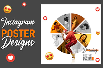 designs social media post graphics for facebook, instagram, and twitter