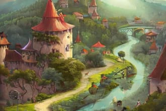design detailed dungeons and dragons homebrew locations with rich lore and maps