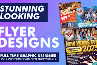 design stunning looking print flyers